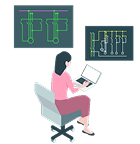 CAD制御製図アイコン